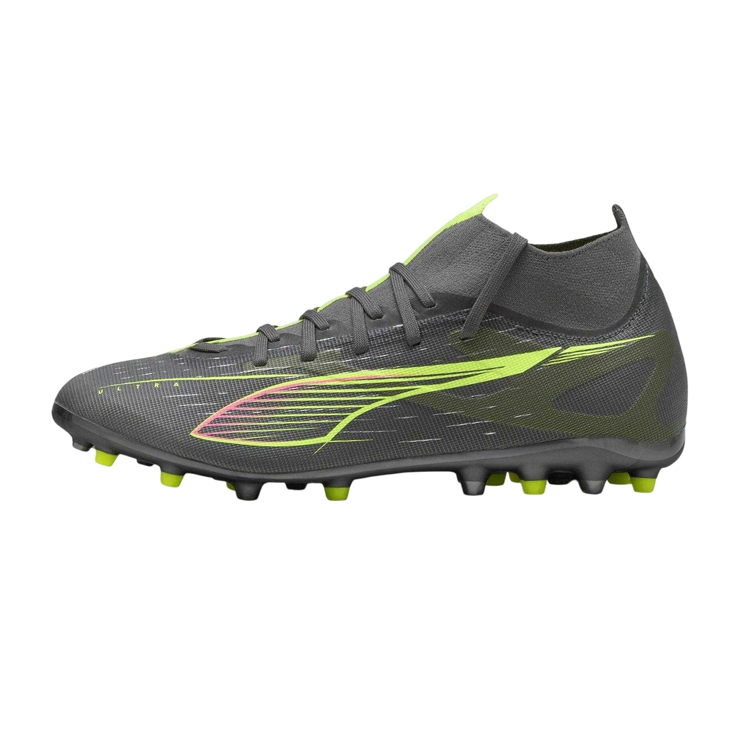 Matted Silver - Side - Puma Mens Ultra 5 Match+ Firm Ground Football Boots