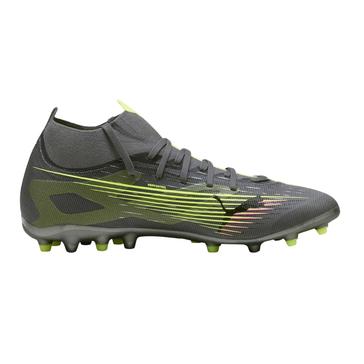 Matted Silver - Front - Puma Mens Ultra 5 Match+ Firm Ground Football Boots