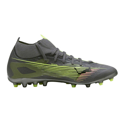 Matted Silver - Front - Puma Mens Ultra 5 Match+ Firm Ground Football Boots