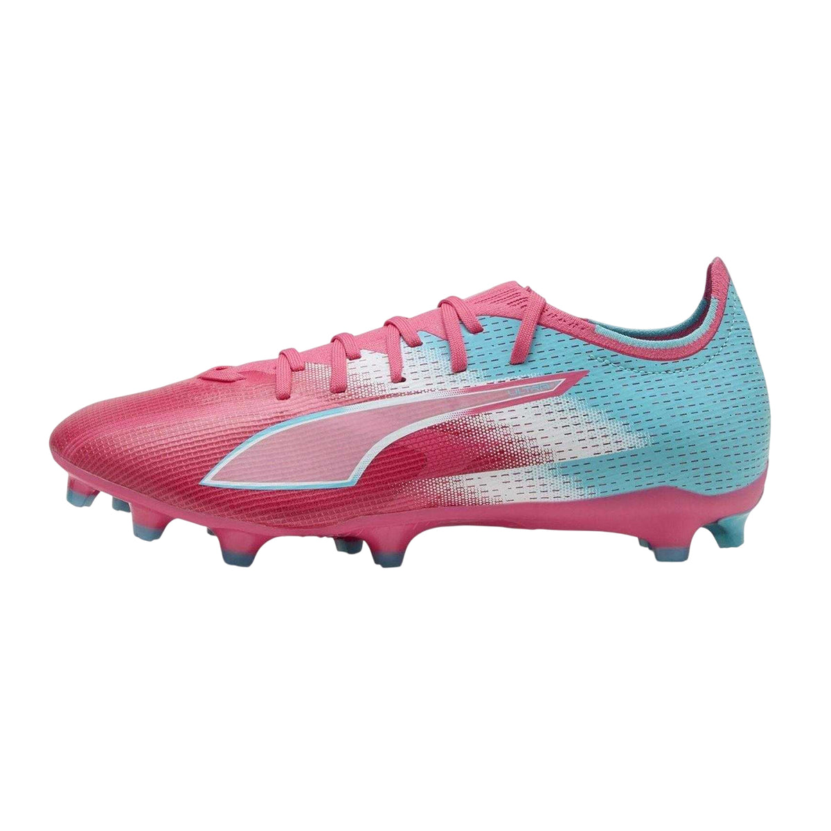 Pink-Blue - Side - Puma Mens Ultra Match Firm Ground Football Boots