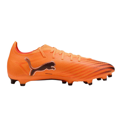 Orange-Black - Front - Puma Mens Ultra Match Firm Ground Football Boots
