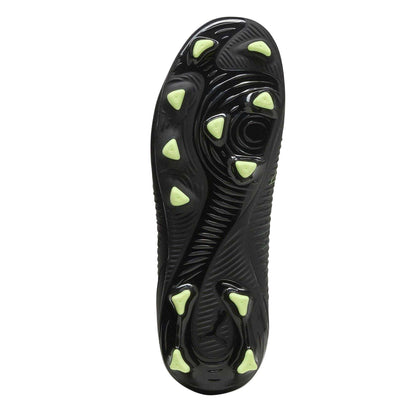 Black-Green - Pack Shot - Puma Childrens-Kids Future 8 Match Firm Ground Football Boots