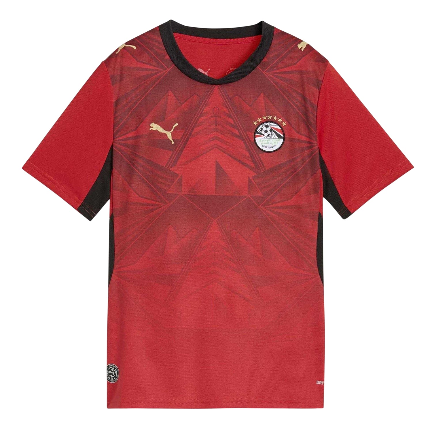 Red-White - Front - Puma Childrens-Kids World Cup 2026 Egyptian Football Shirt