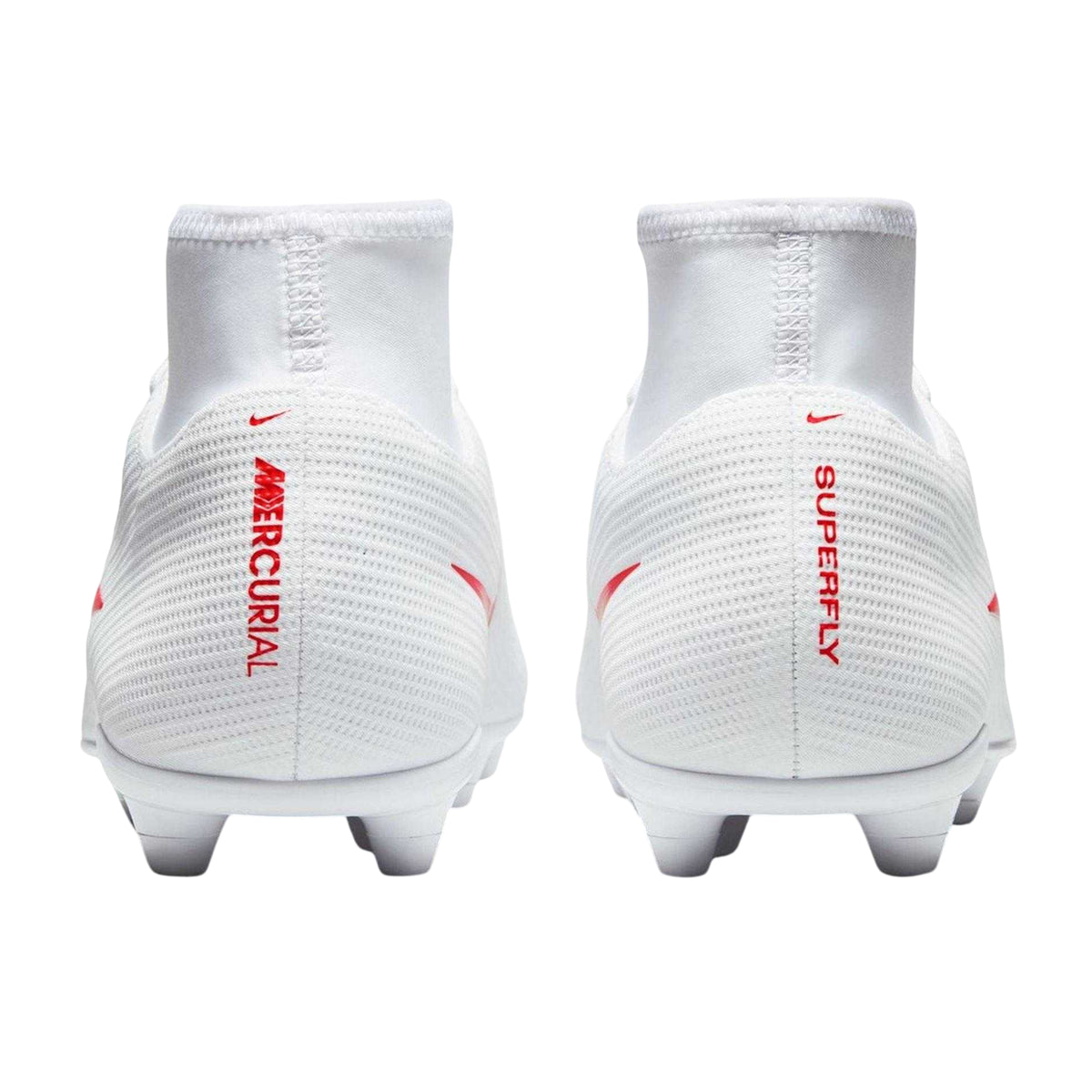 White-Red - Back - Nike Mens Superfly 11 Club High-top Firm Ground Football Boots
