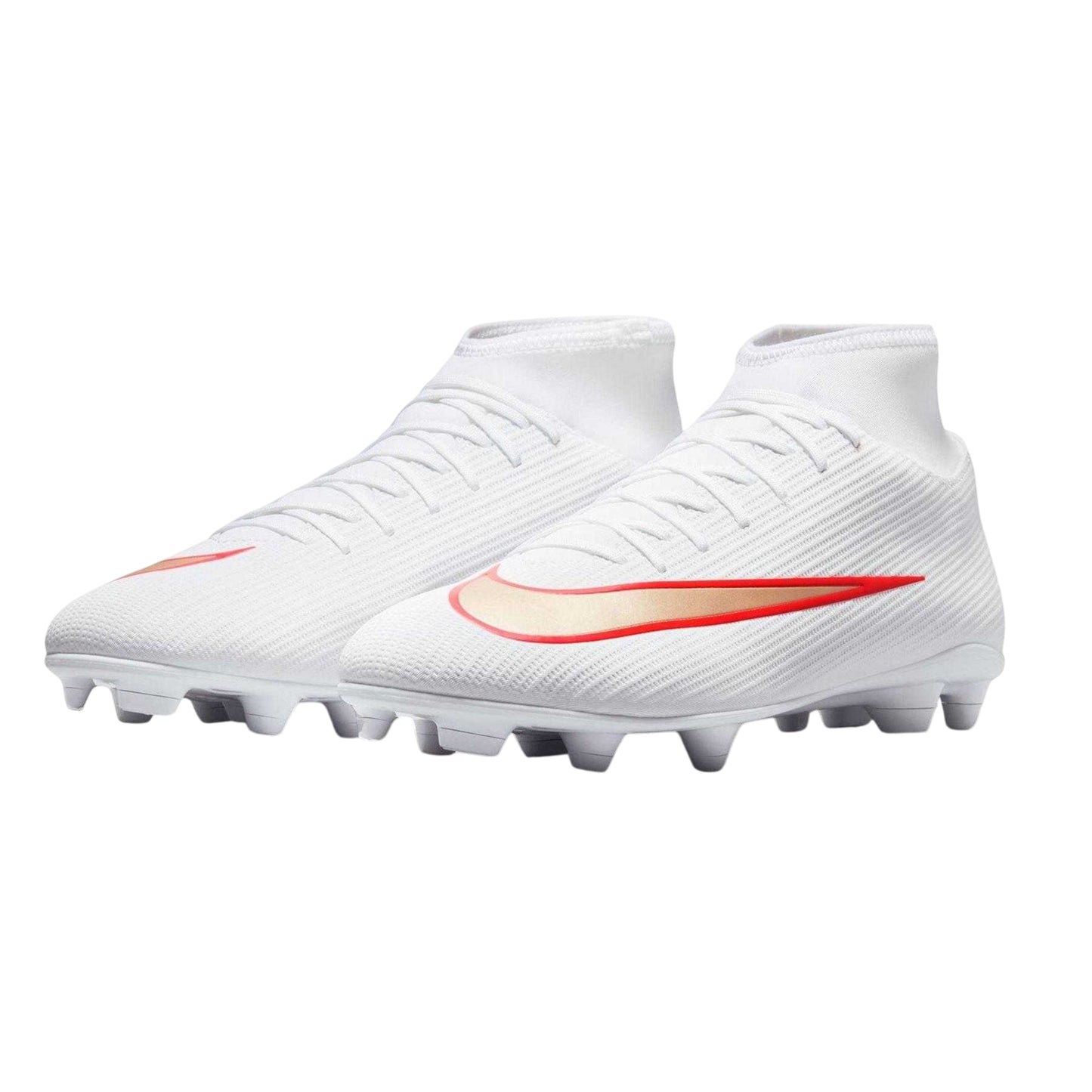 White-Red - Lifestyle - Nike Mens Superfly 11 Club High-top Firm Ground Football Boots