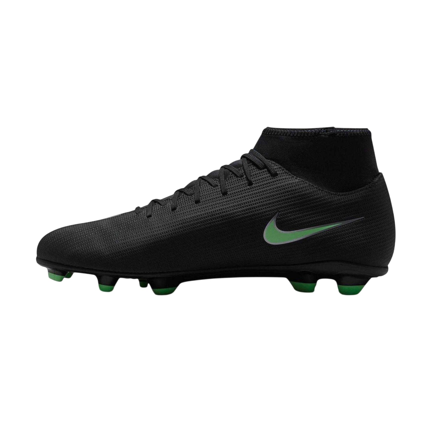 Black-Green - Side - Nike Mens Superfly 11 Club High-top Firm Ground Football Boots