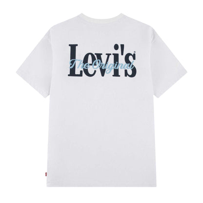 White - Back - Levis Childrens-Kids Aquatic Lounge Graphic Print T-Shirt