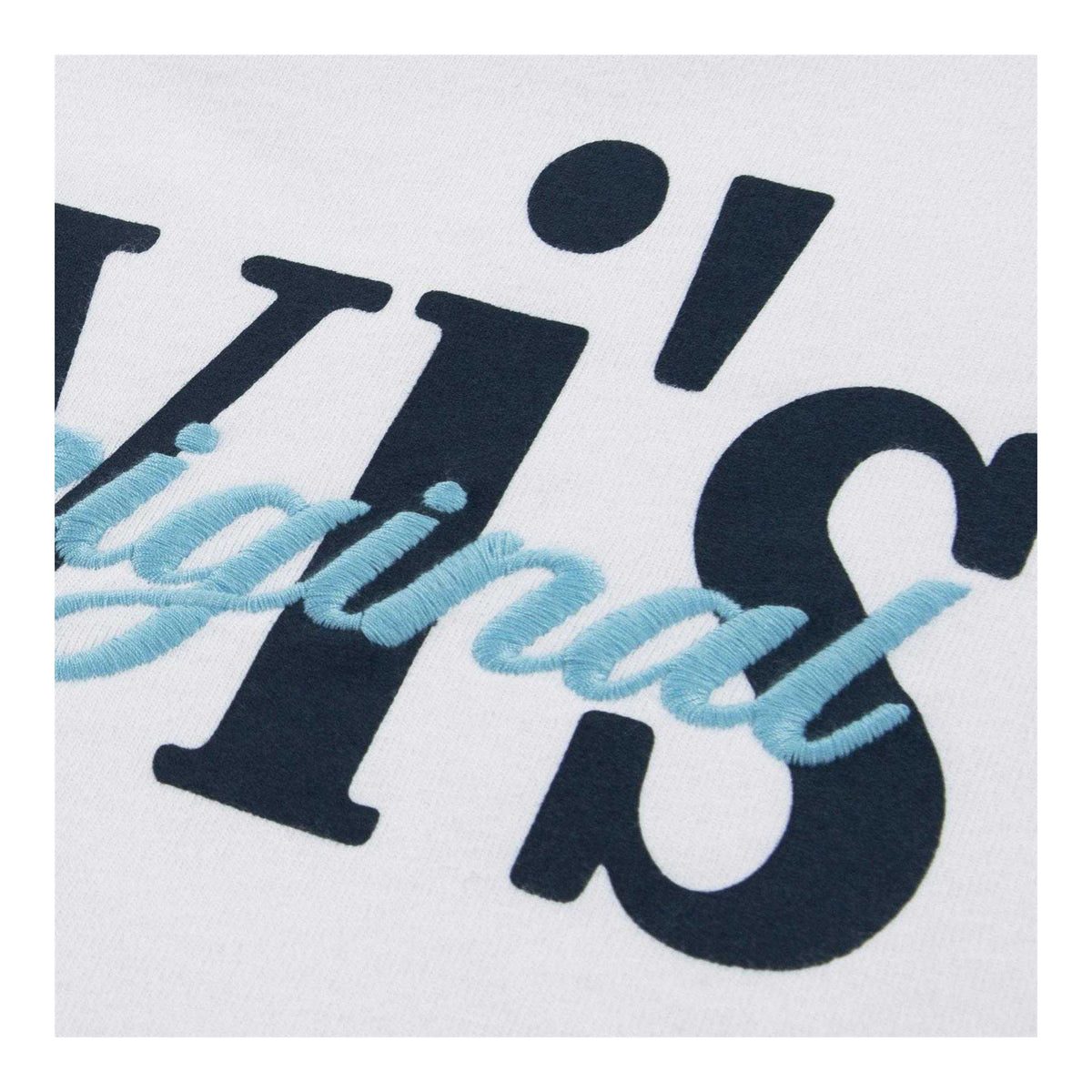 White - Side - Levis Childrens-Kids Aquatic Lounge Graphic Print T-Shirt