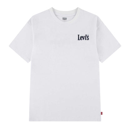 White - Front - Levis Childrens-Kids Aquatic Lounge Graphic Print T-Shirt