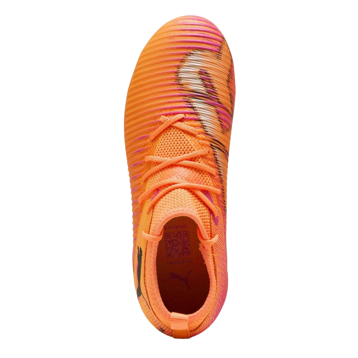 Orange-Black - Lifestyle - Puma Childrens-Kids Future 8 Match Firm Ground Football Boots