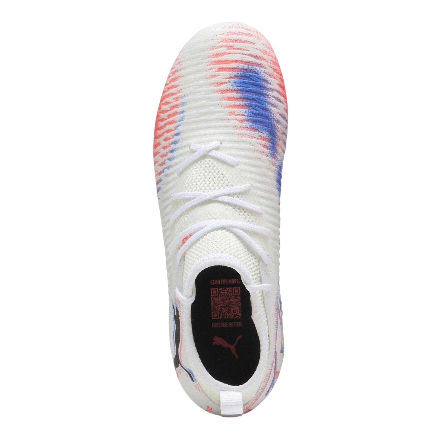White-Black-Glowing Red - Lifestyle - Puma Childrens-Kids Future 8 Match Firm Ground Football Boots