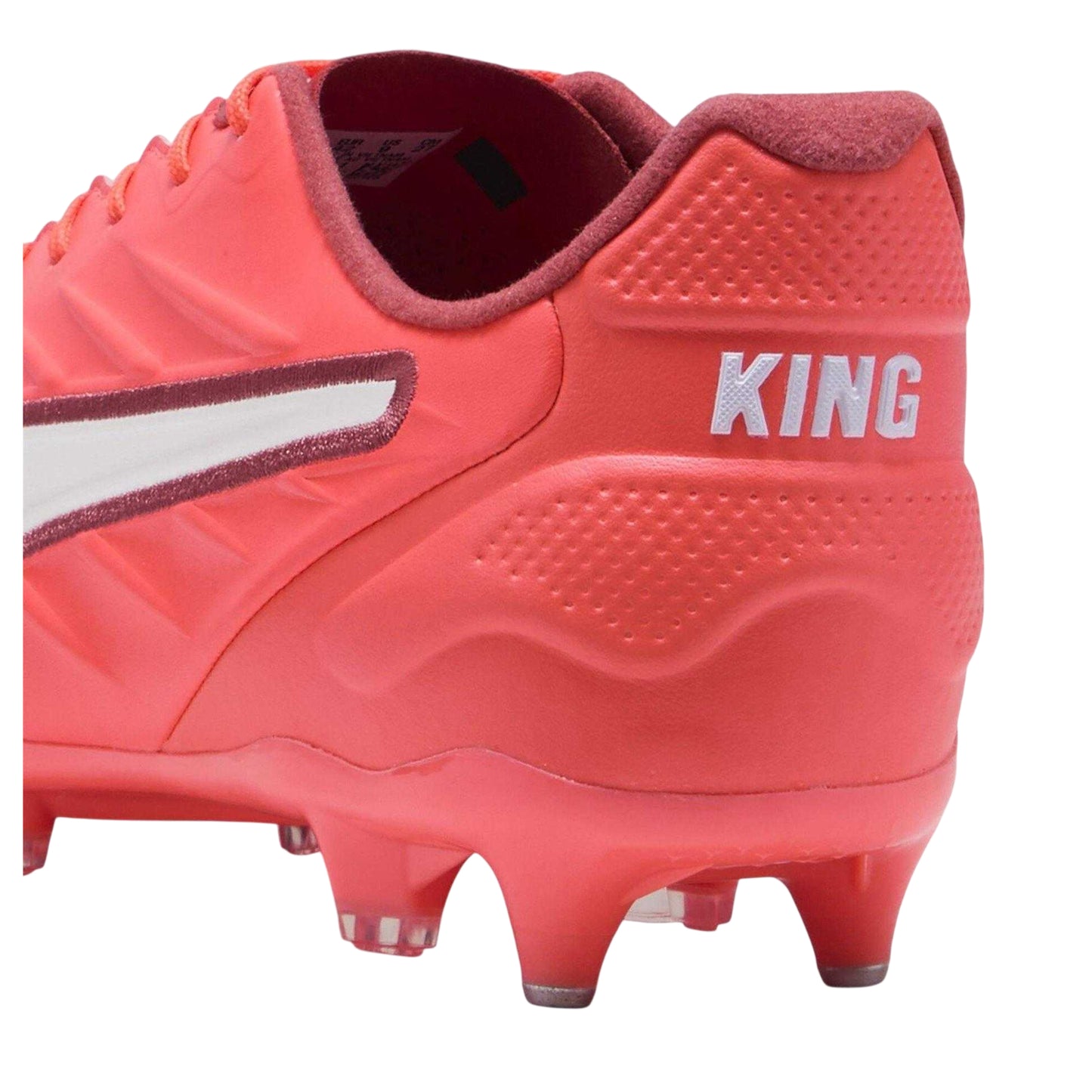 Glowing Red - Back - Puma Mens King Pro Soft Ground Football Boots