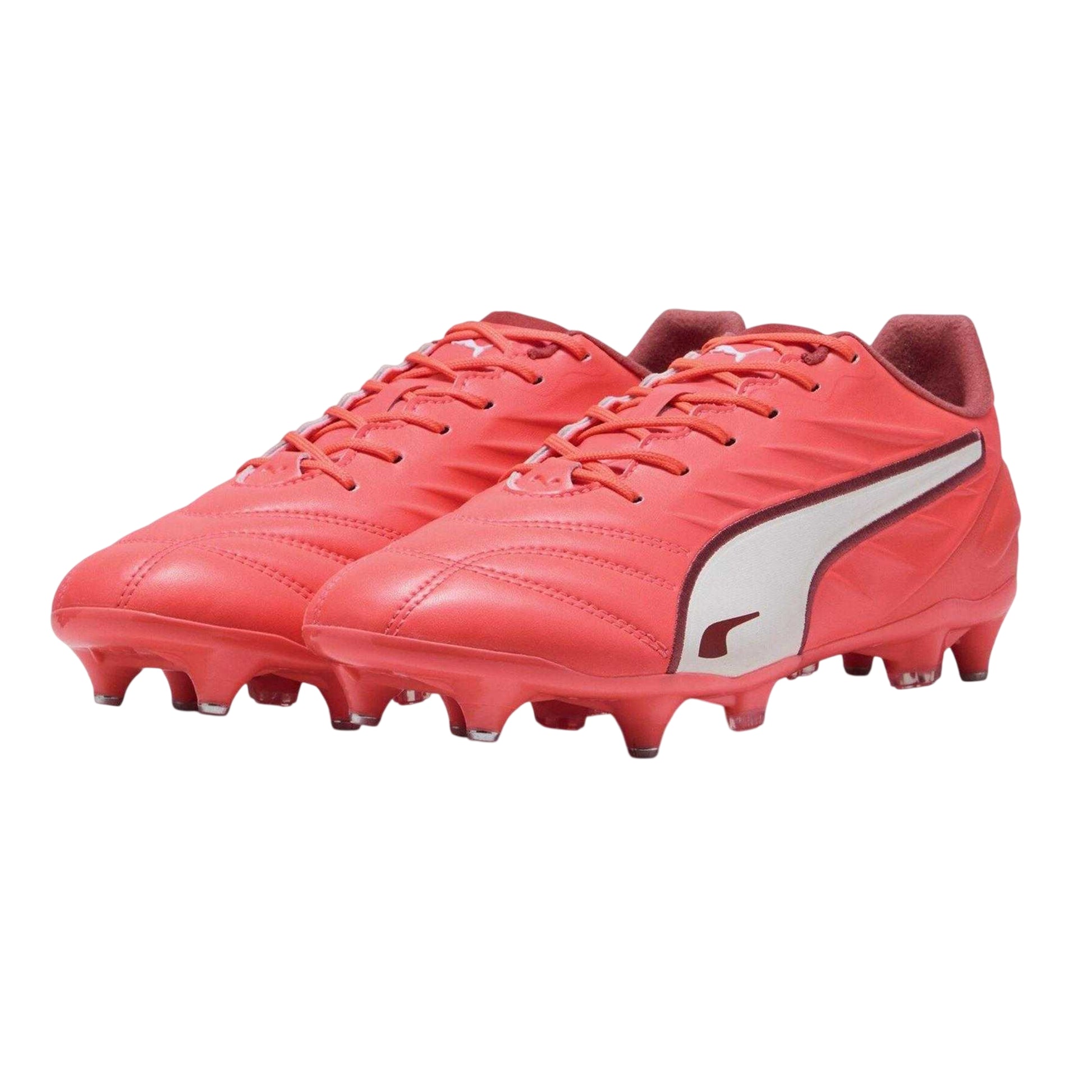 Glowing Red - Close up - Puma Mens King Pro Soft Ground Football Boots