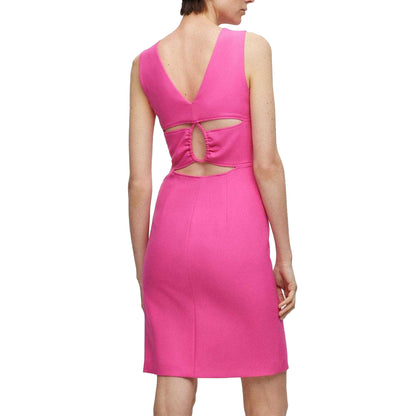 Pink - Back - Boss Womens-Ladies Deca Dress