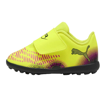 Yellow - Side - Puma Childrens-Kids Future 8 Play Astro Turf Trainers