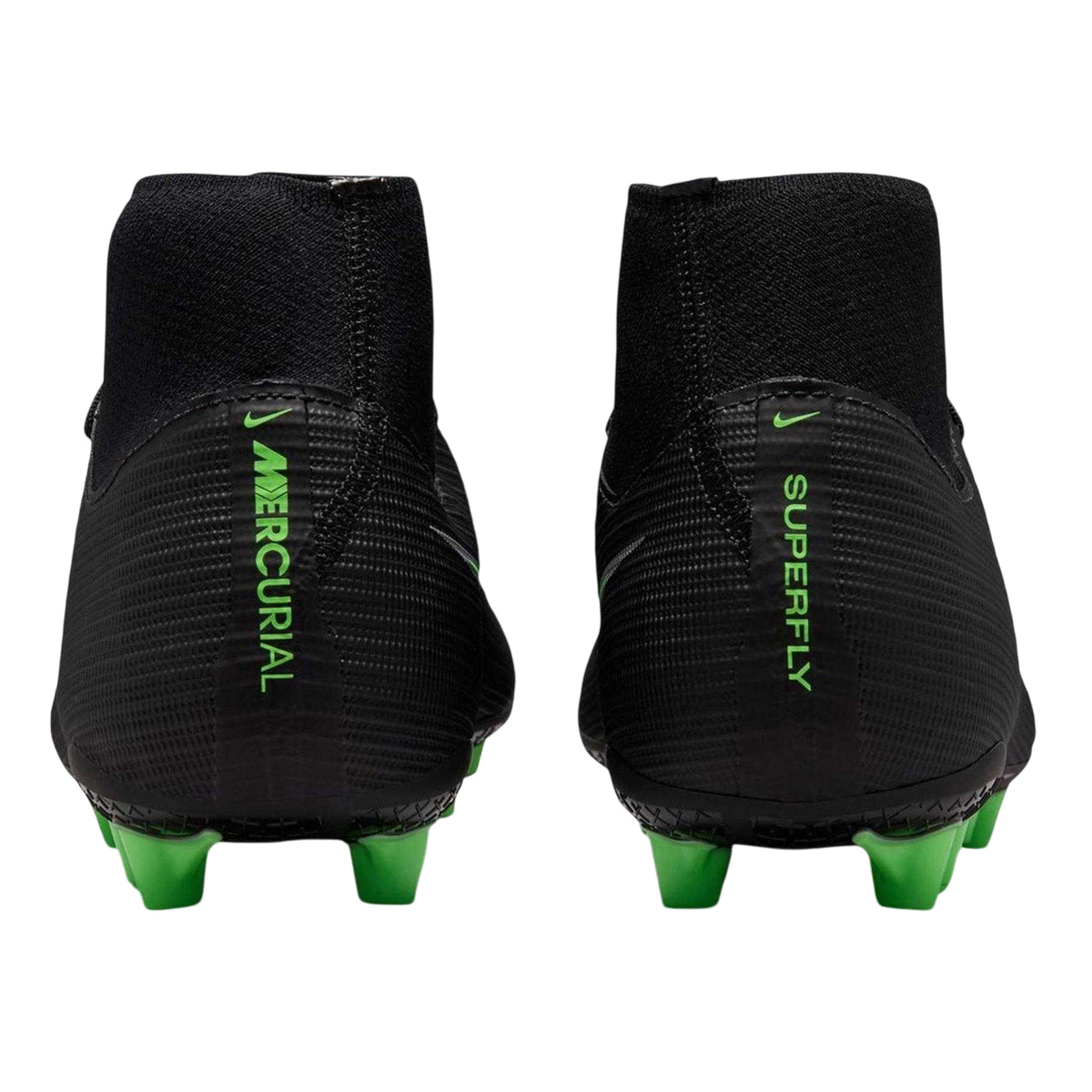 Black-Green - Back - Nike Mens Mercurial Academy Artificial Ground Football Boots