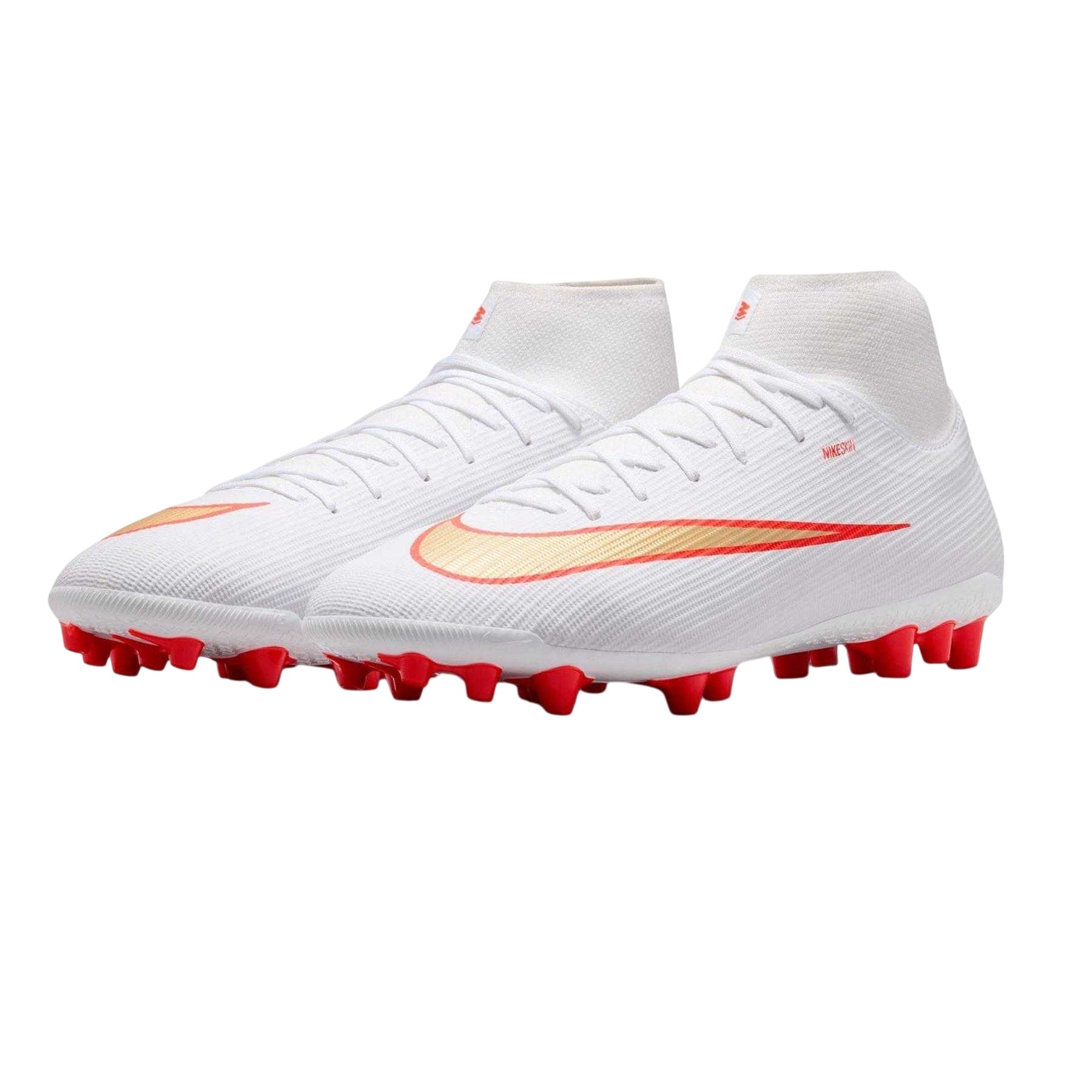 White-Red - Lifestyle - Nike Mens Mercurial Academy Artificial Ground Football Boots