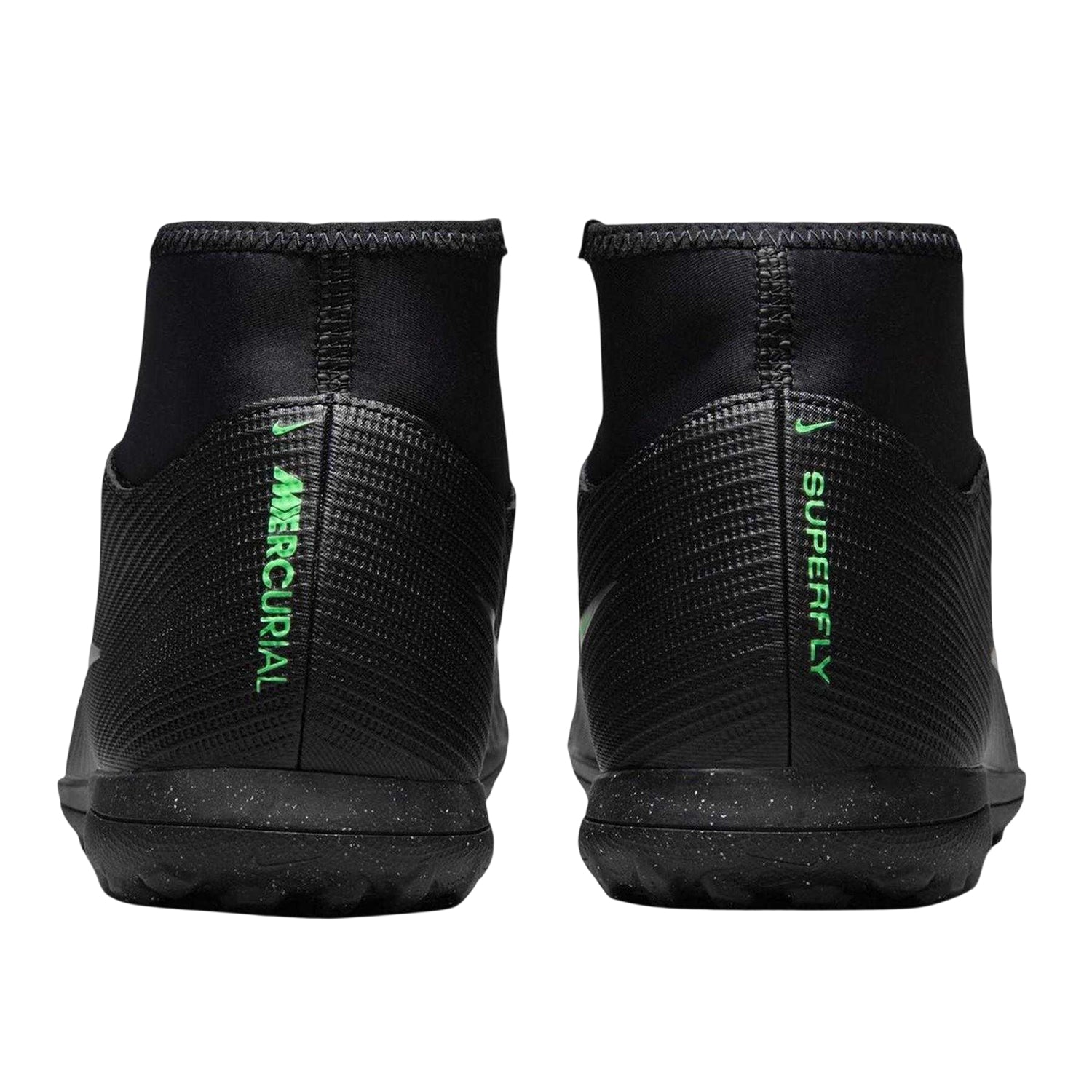 Black-Green - Back - Nike Mens Mercurial Club Slim Artificial Ground Football Boots