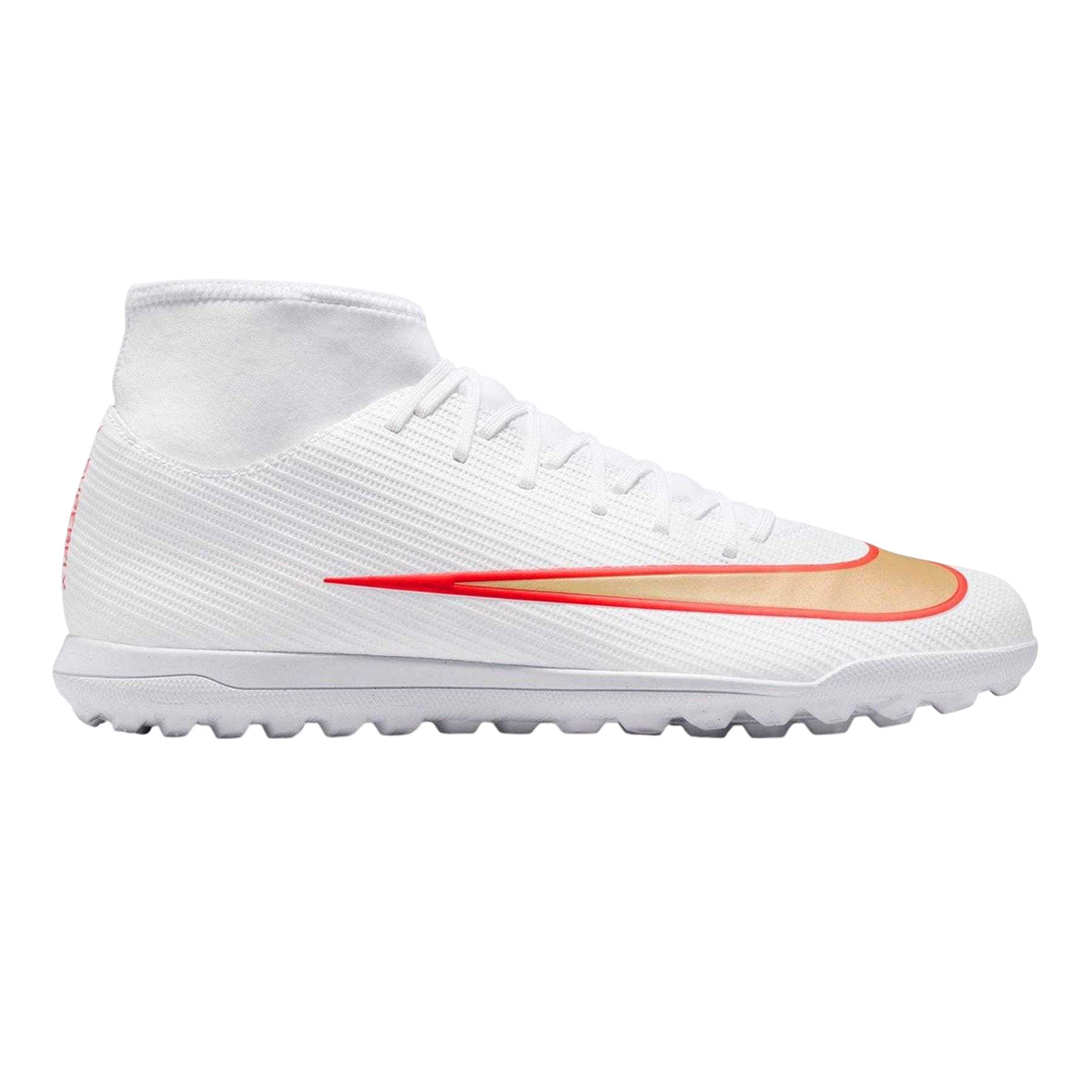 White-Red - Front - Nike Mens Mercurial Club Slim Artificial Ground Football Boots