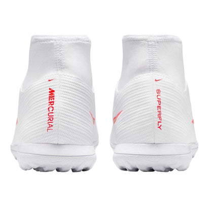 White-Red - Back - Nike Mens Mercurial Club Slim Artificial Ground Football Boots