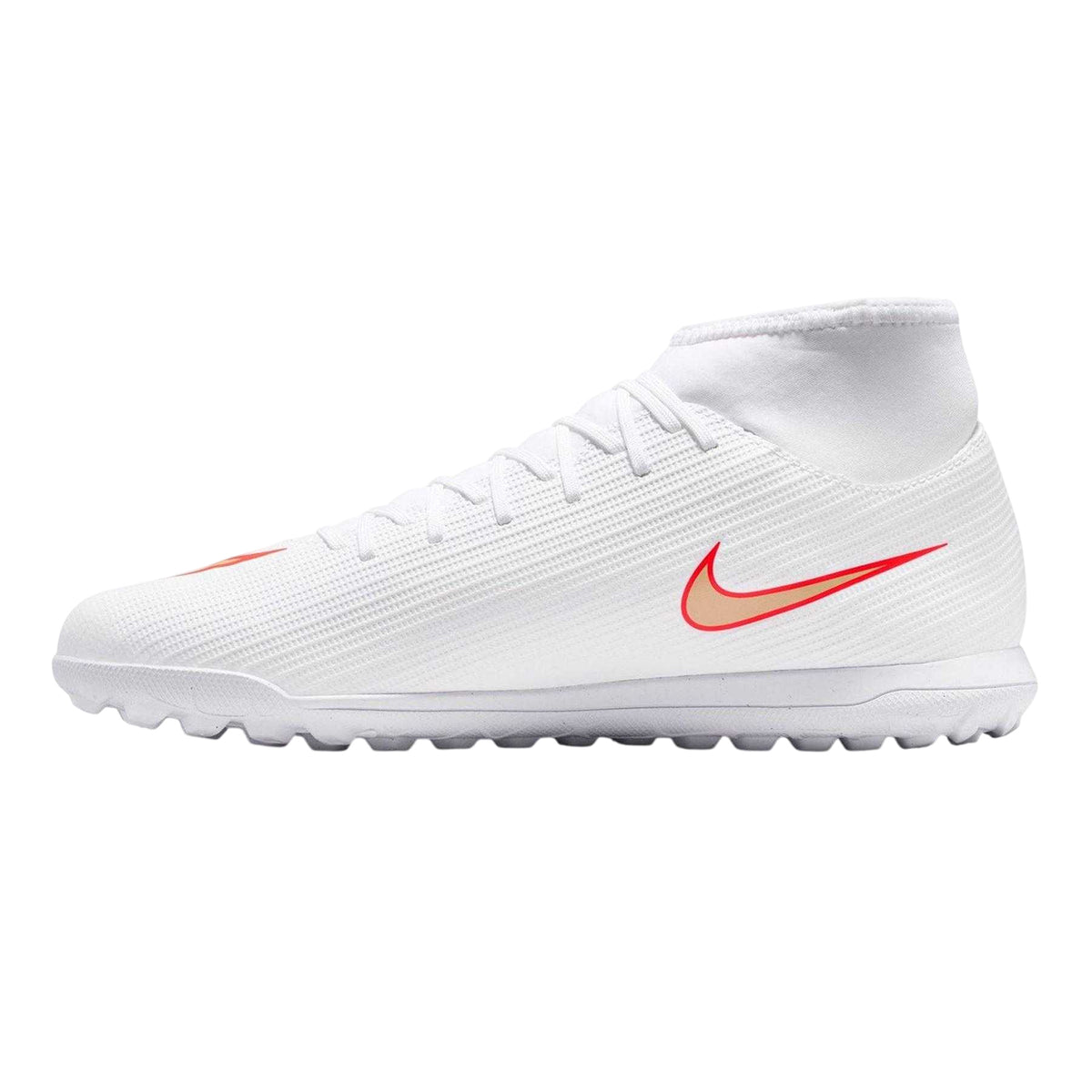 White-Red - Side - Nike Mens Mercurial Club Slim Artificial Ground Football Boots
