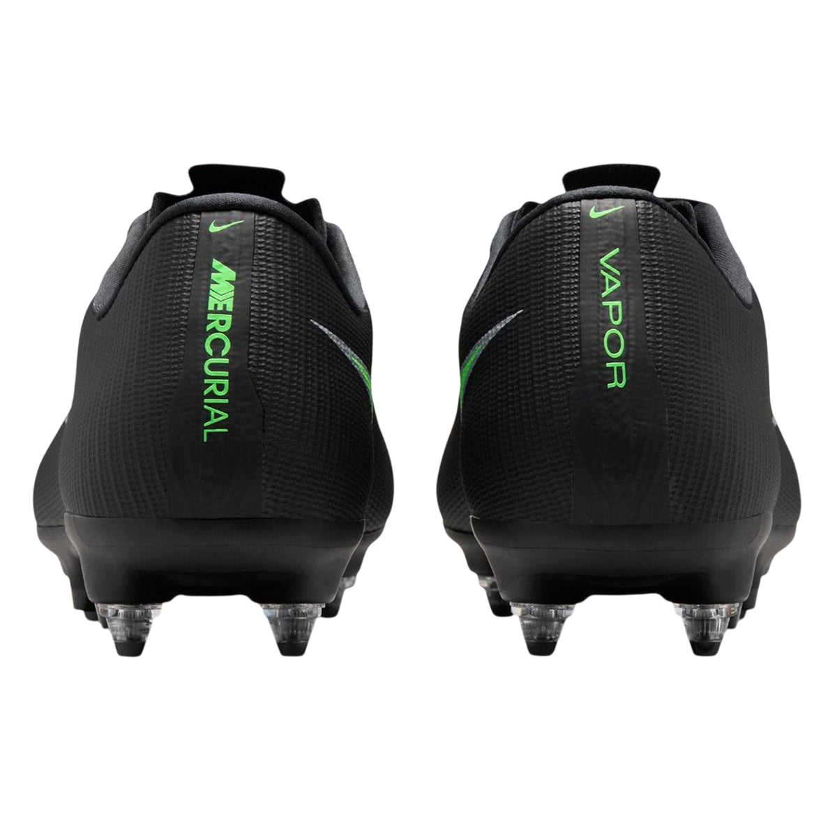 Black-Green - Back - Nike Mens Mercurial Soft Ground Football Boots