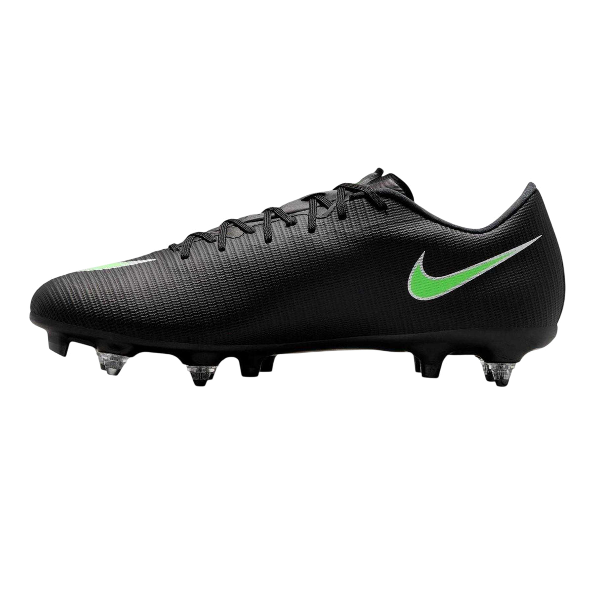Black-Green - Side - Nike Mens Mercurial Soft Ground Football Boots