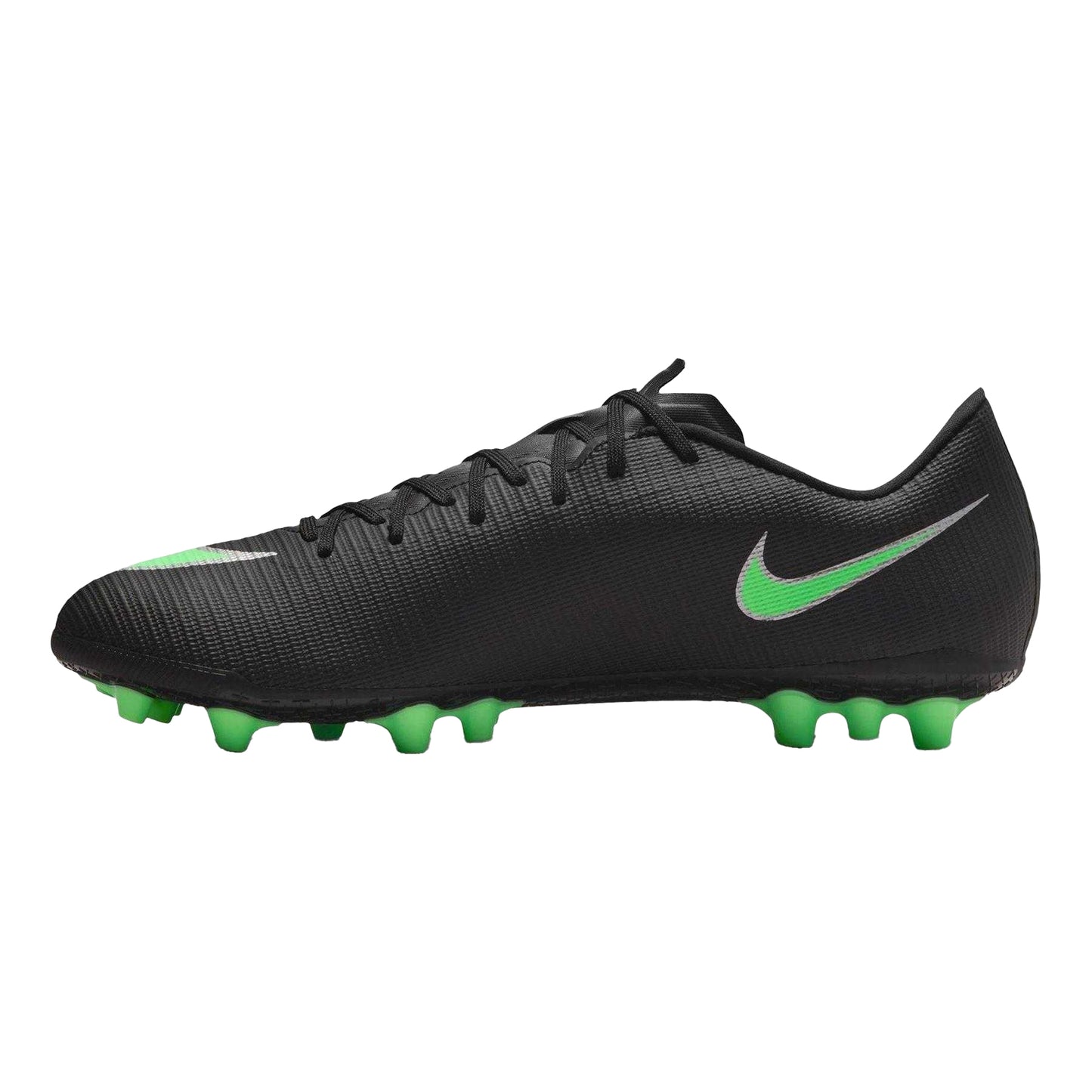 Black-Green - Side - Nike Mens Mercurial Academy Low Cut Artificial Ground Football Boots