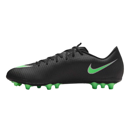 Black-Green - Side - Nike Mens Mercurial Academy Low Cut Artificial Ground Football Boots