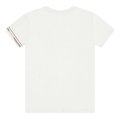 White - Back - DSquared2 Childrens-Kids Sleeve Print T-Shirt