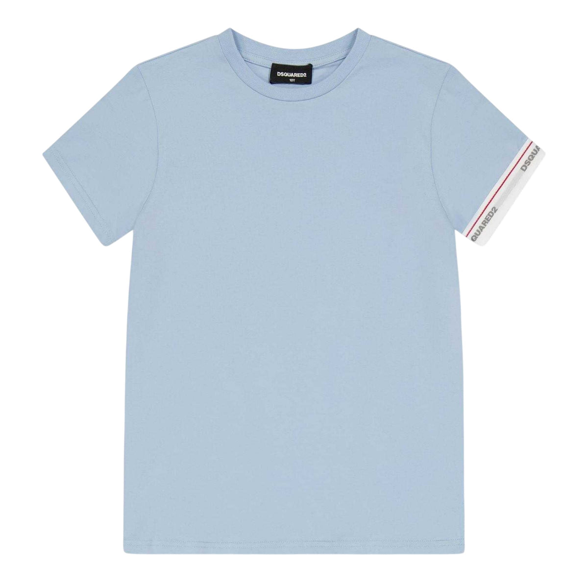 Blue - Front - DSquared2 Childrens-Kids Sleeve Print T-Shirt