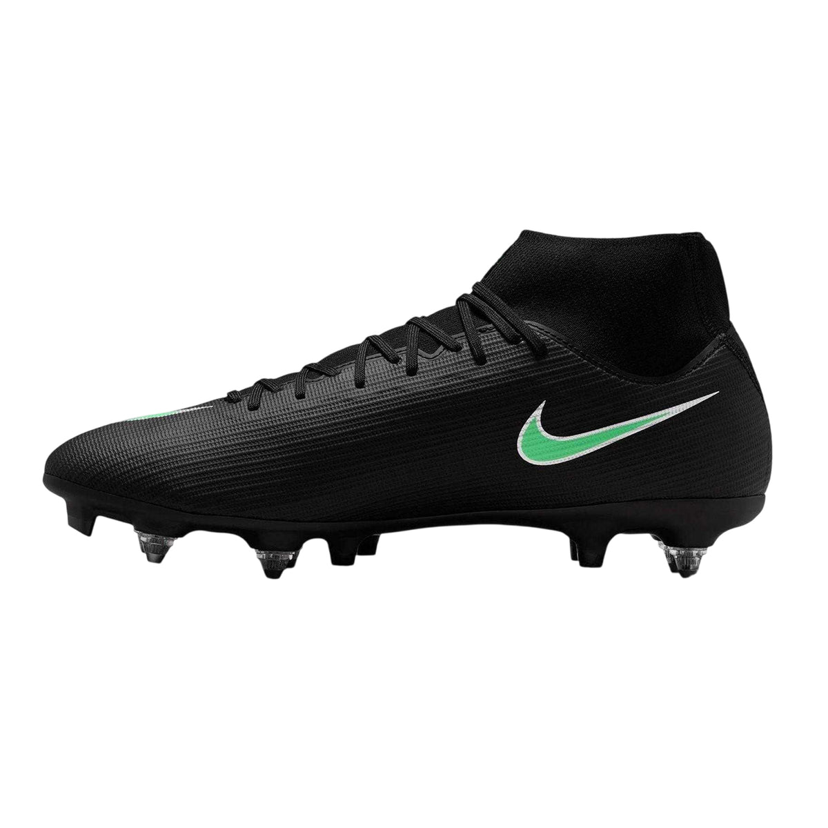 Black-Green - Lifestyle - Nike Mens Mercurial Academy Knitted Collar Soft Ground Football Boots