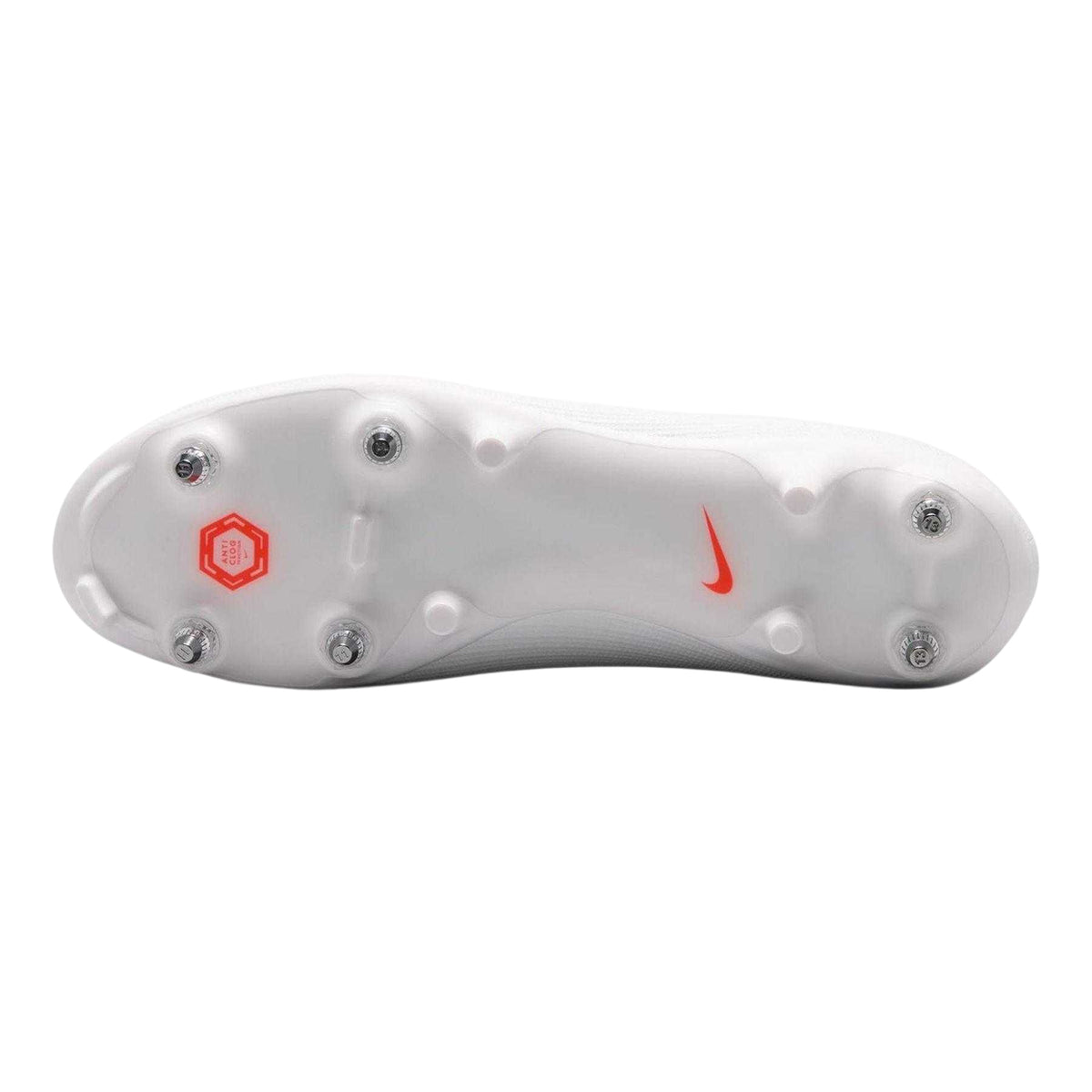 White-Red - Side - Nike Mens Mercurial Academy Knitted Collar Soft Ground Football Boots