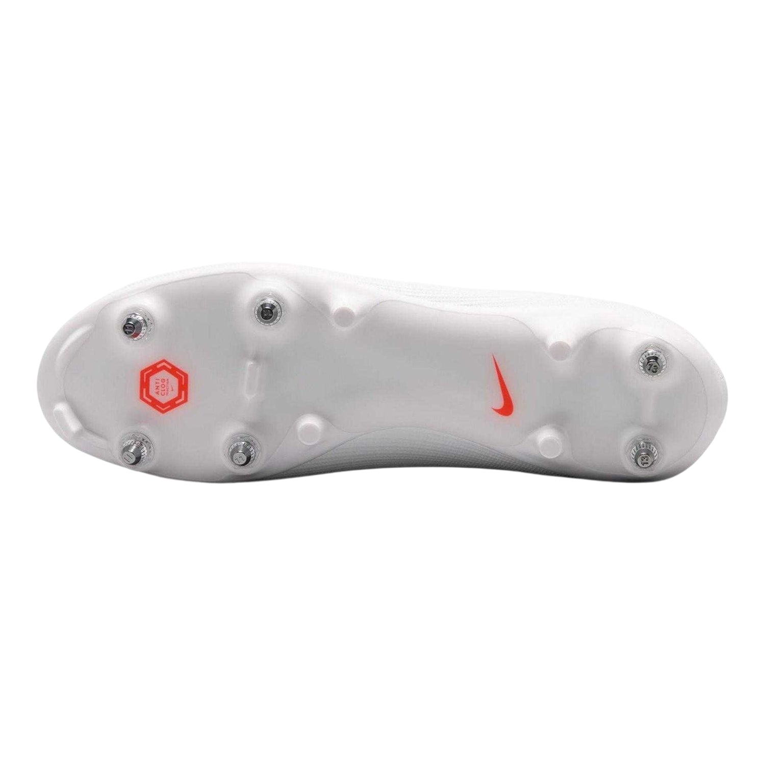 White-Red - Side - Nike Mens Mercurial Academy Knitted Collar Soft Ground Football Boots