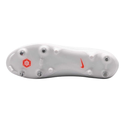 White-Red - Side - Nike Mens Mercurial Academy Knitted Collar Soft Ground Football Boots
