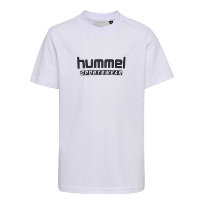 White - Front - Hummel Childrens-Kids Base Logo T-Shirt
