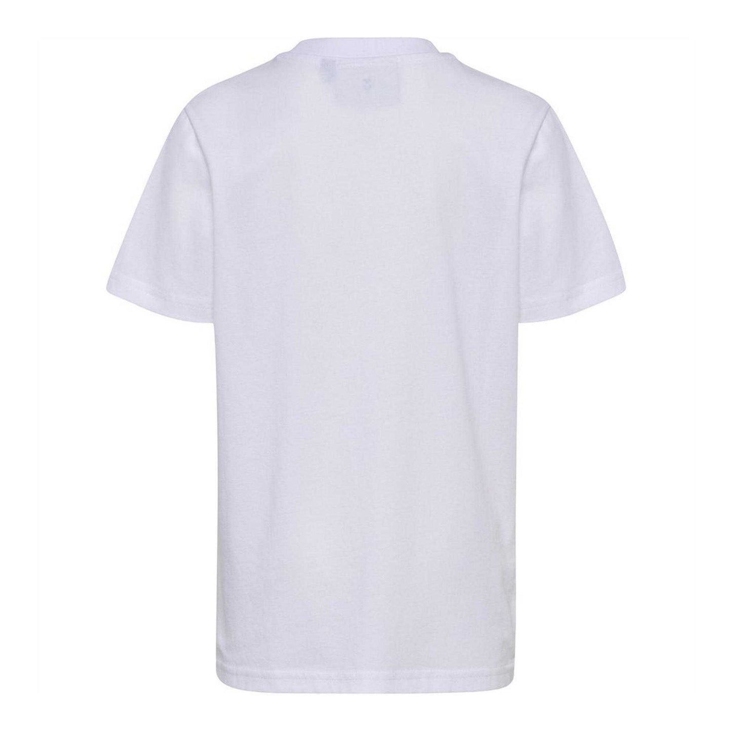 White - Back - Hummel Childrens-Kids Base Logo T-Shirt