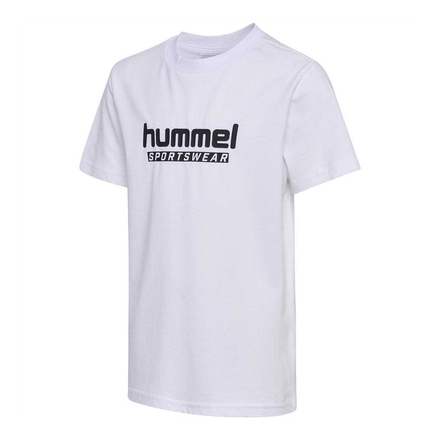 White - Side - Hummel Childrens-Kids Base Logo T-Shirt