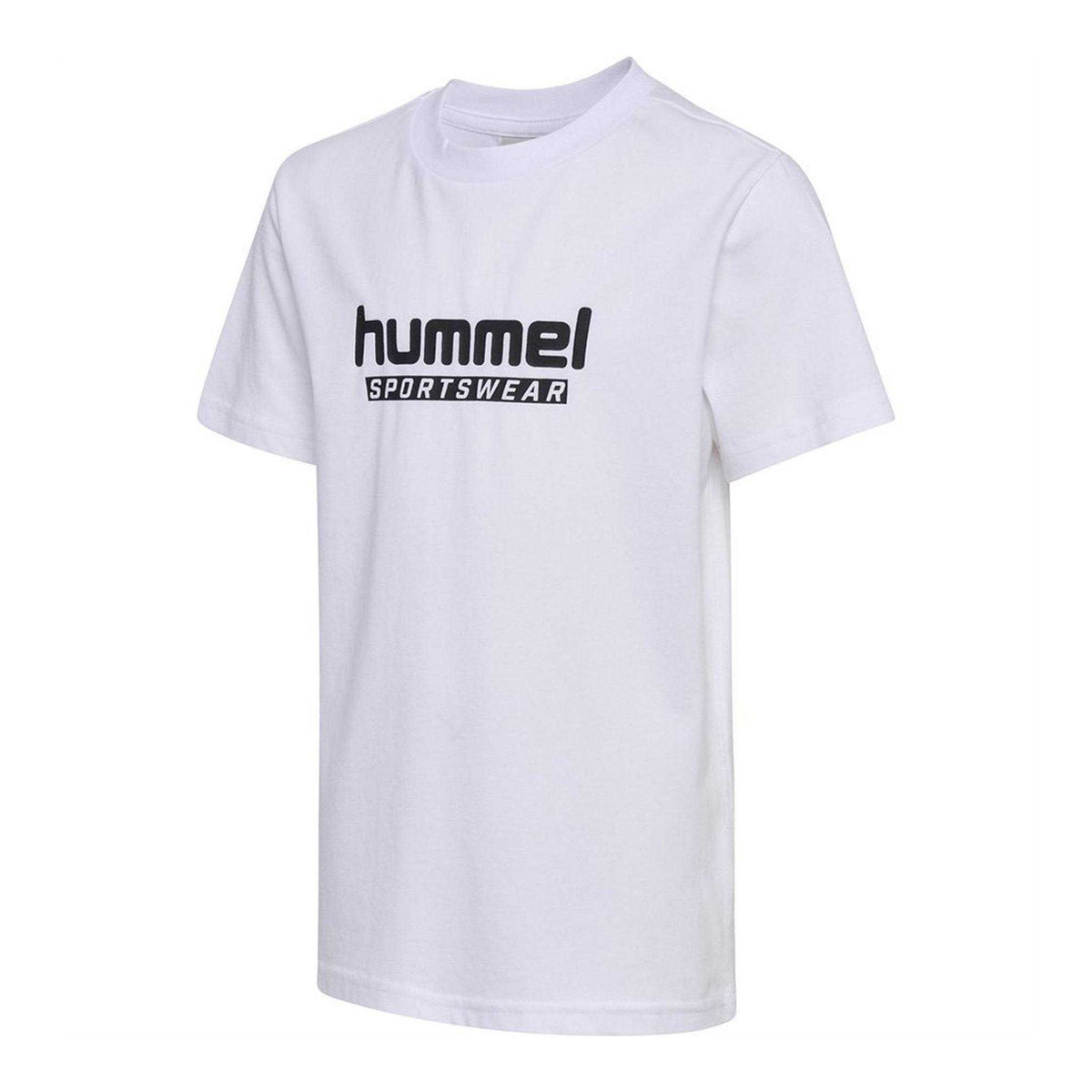 White - Side - Hummel Childrens-Kids Base Logo T-Shirt