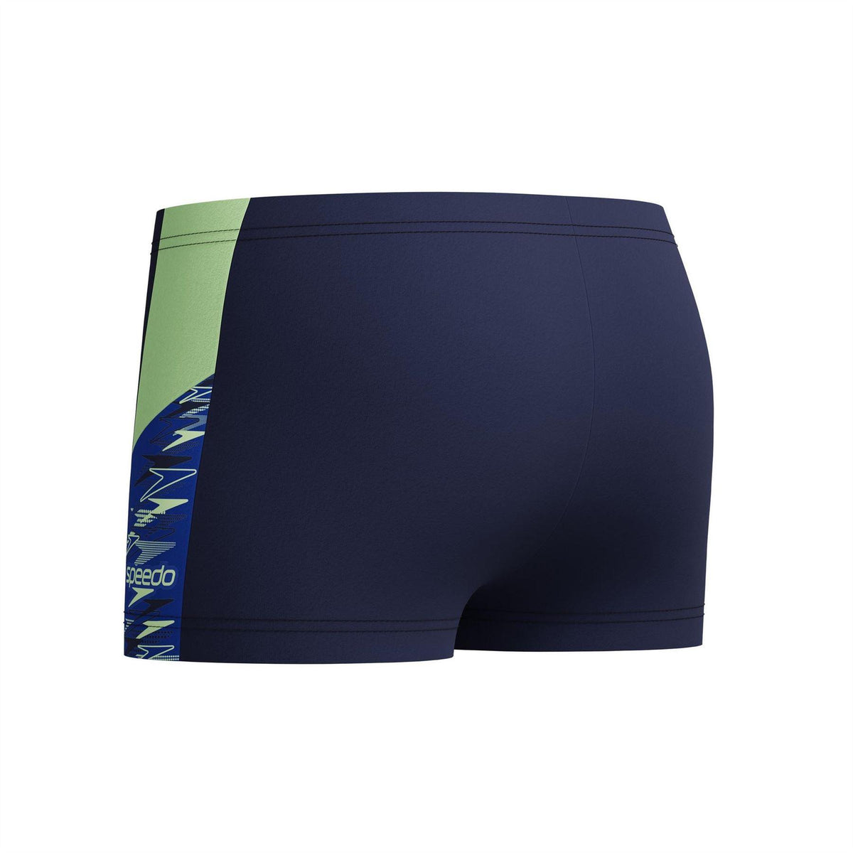 Peacoat - Pack Shot - Speedo Childrens-Kids Dive Aquashort Geometric Pattern Swimming Trunks
