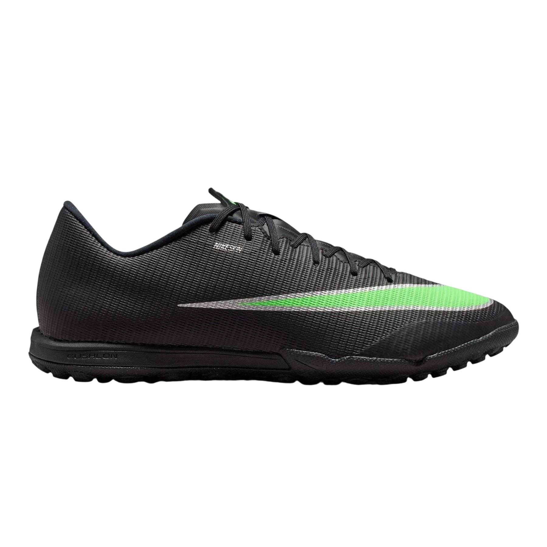 Black-Green - Front - Nike Mens Mercurial Academy Low Cut Artificial Ground Football Boots