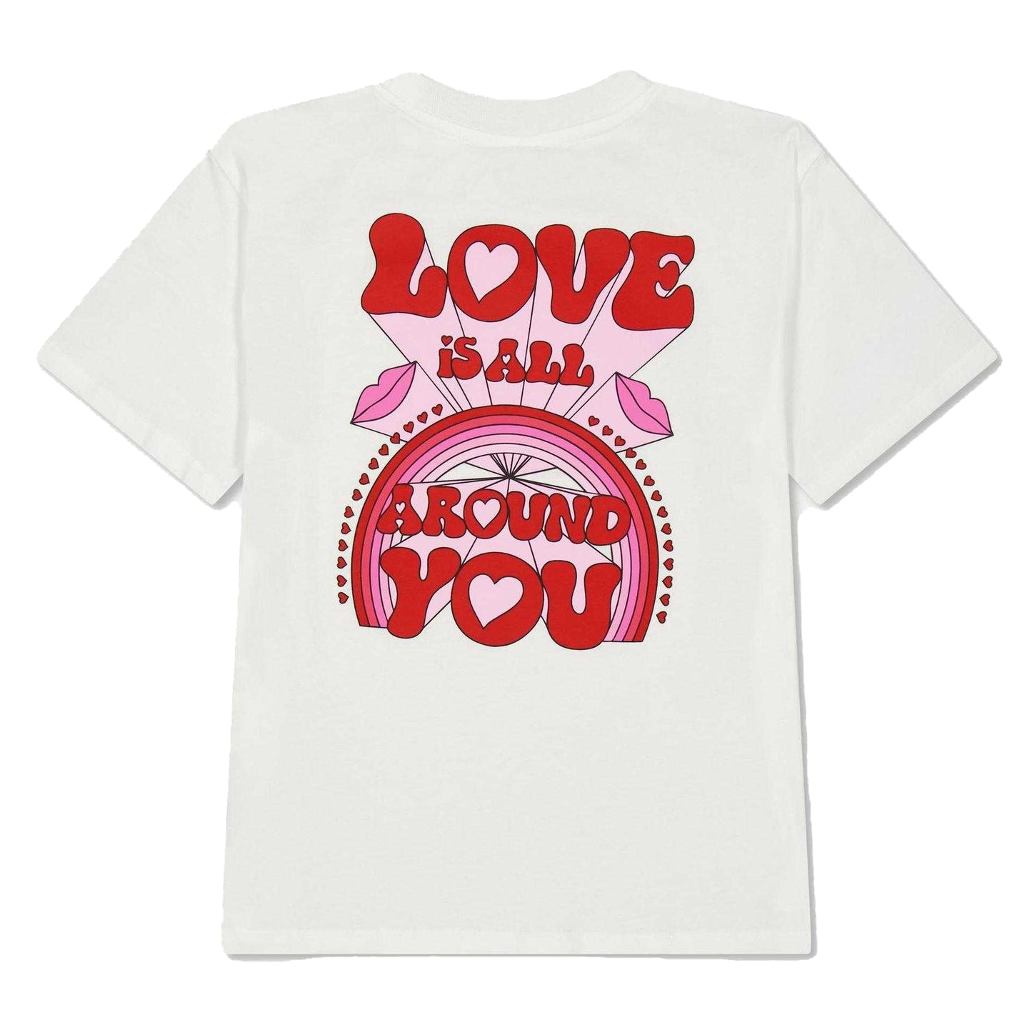 White-Red - Back - Stella McCartney Childrens-Kids Small Logo Regular T-Shirt