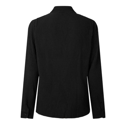 Black - Back - Belier Mens Ribbed Long-Sleeved Shirt