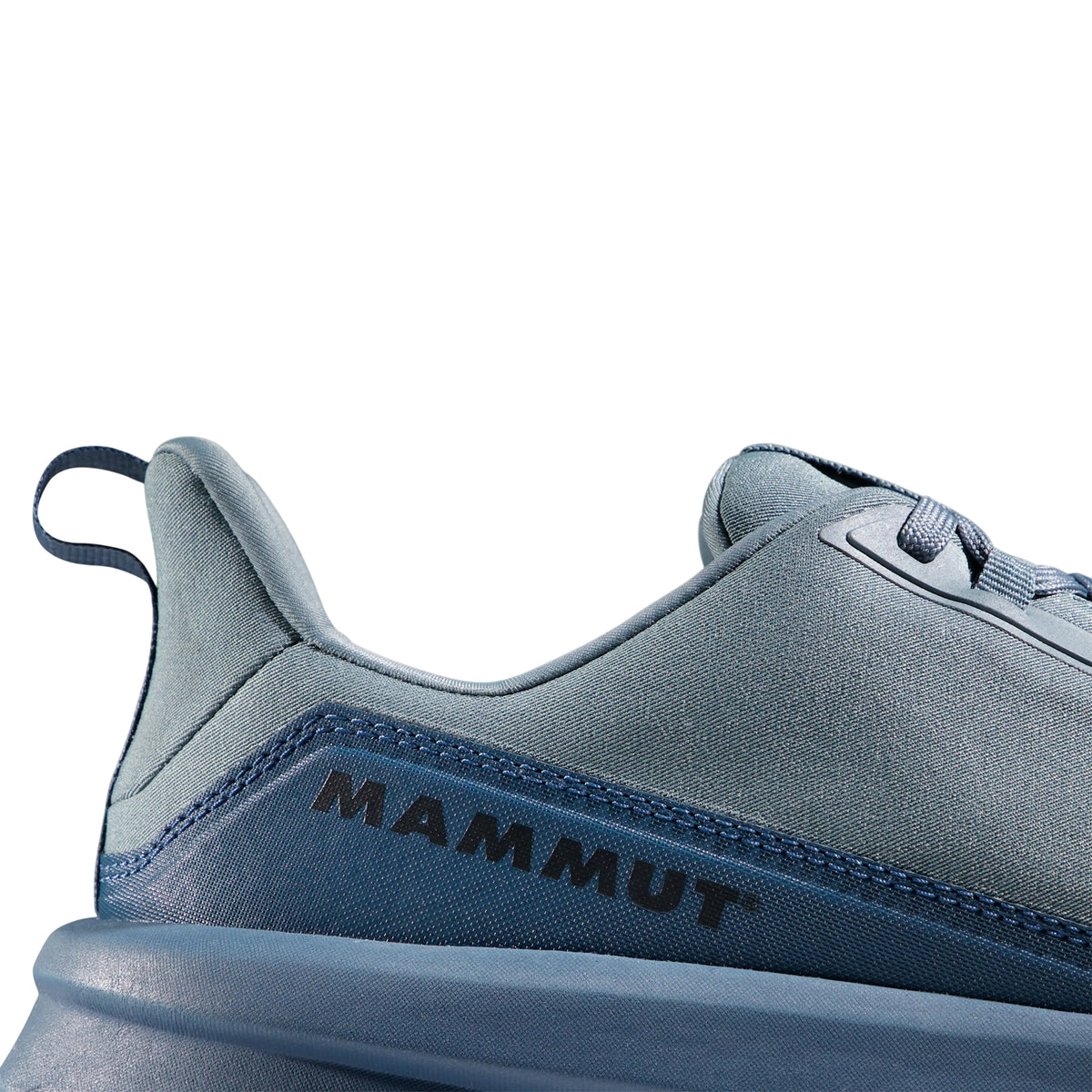 Grey-Blue - Close up - Mammut Mens Walking Shoes