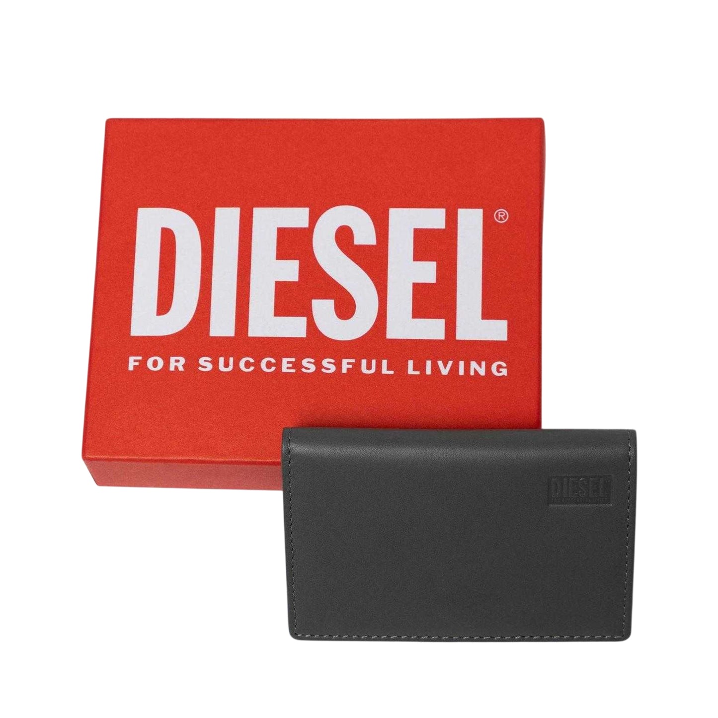 Black - Lifestyle - Diesel Bi-Fold Leather Card Holder