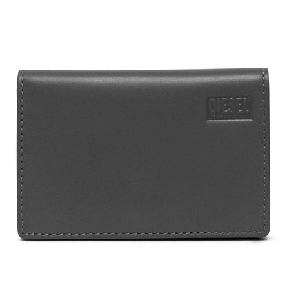 Black - Front - Diesel Bi-Fold Leather Card Holder