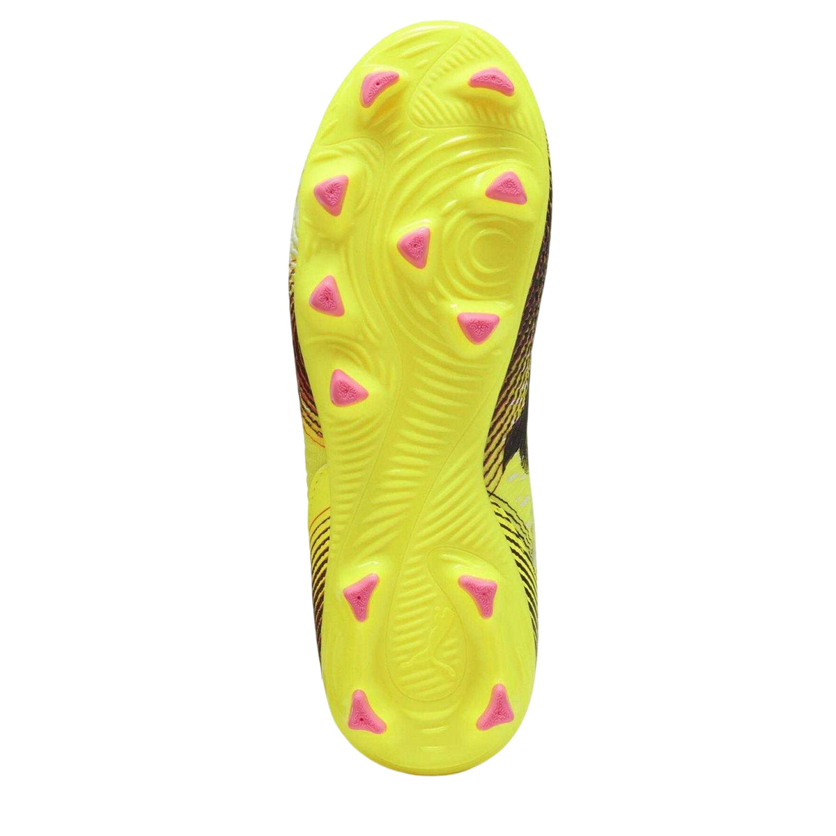 Yellow - Side - Puma Childrens-Kids Future 8 Match Firm Ground Football Boots