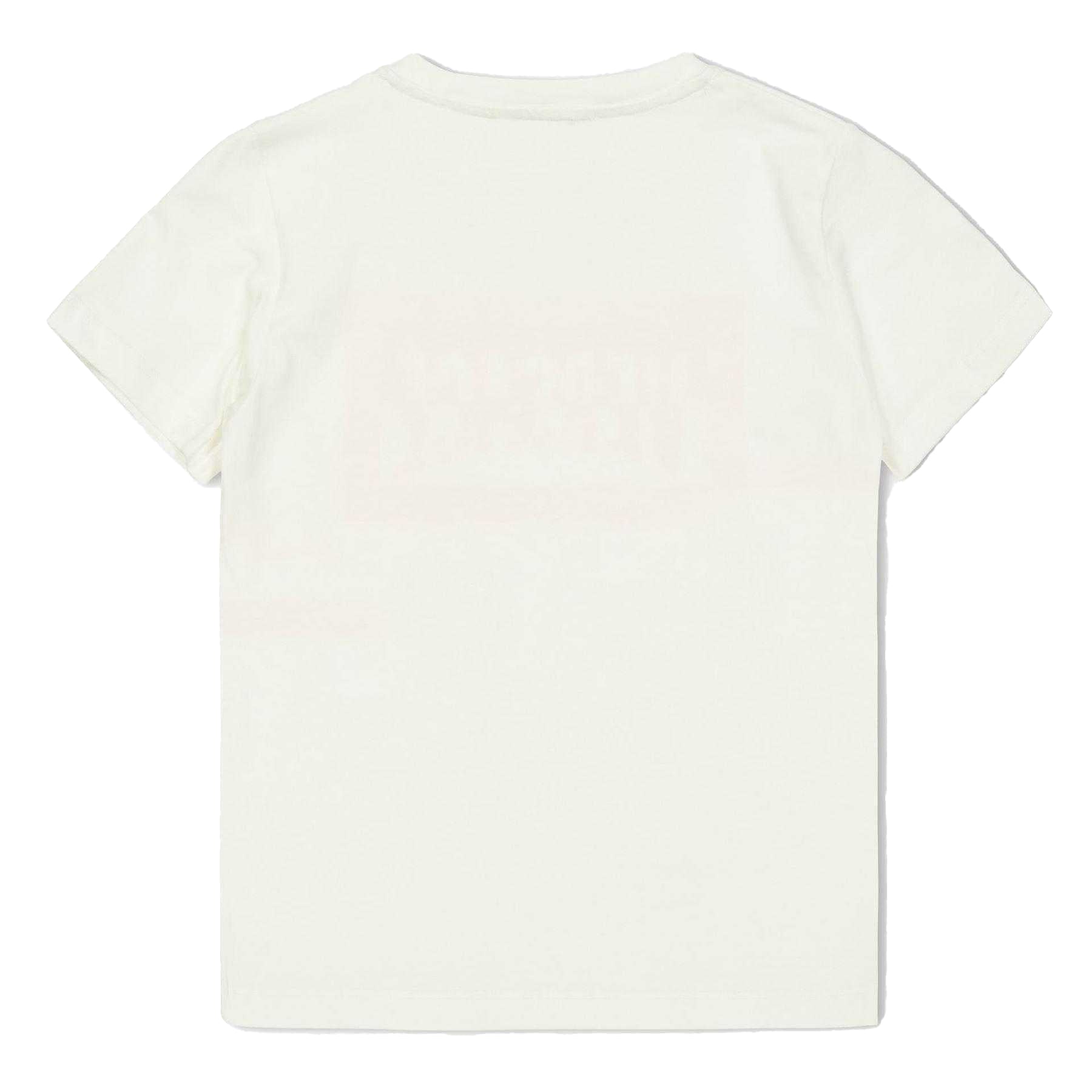 White-Pink - Back - Versace Childrens-Kids Box Logo T-Shirt