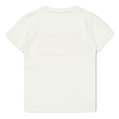 White-Pink - Back - Versace Childrens-Kids Box Logo T-Shirt