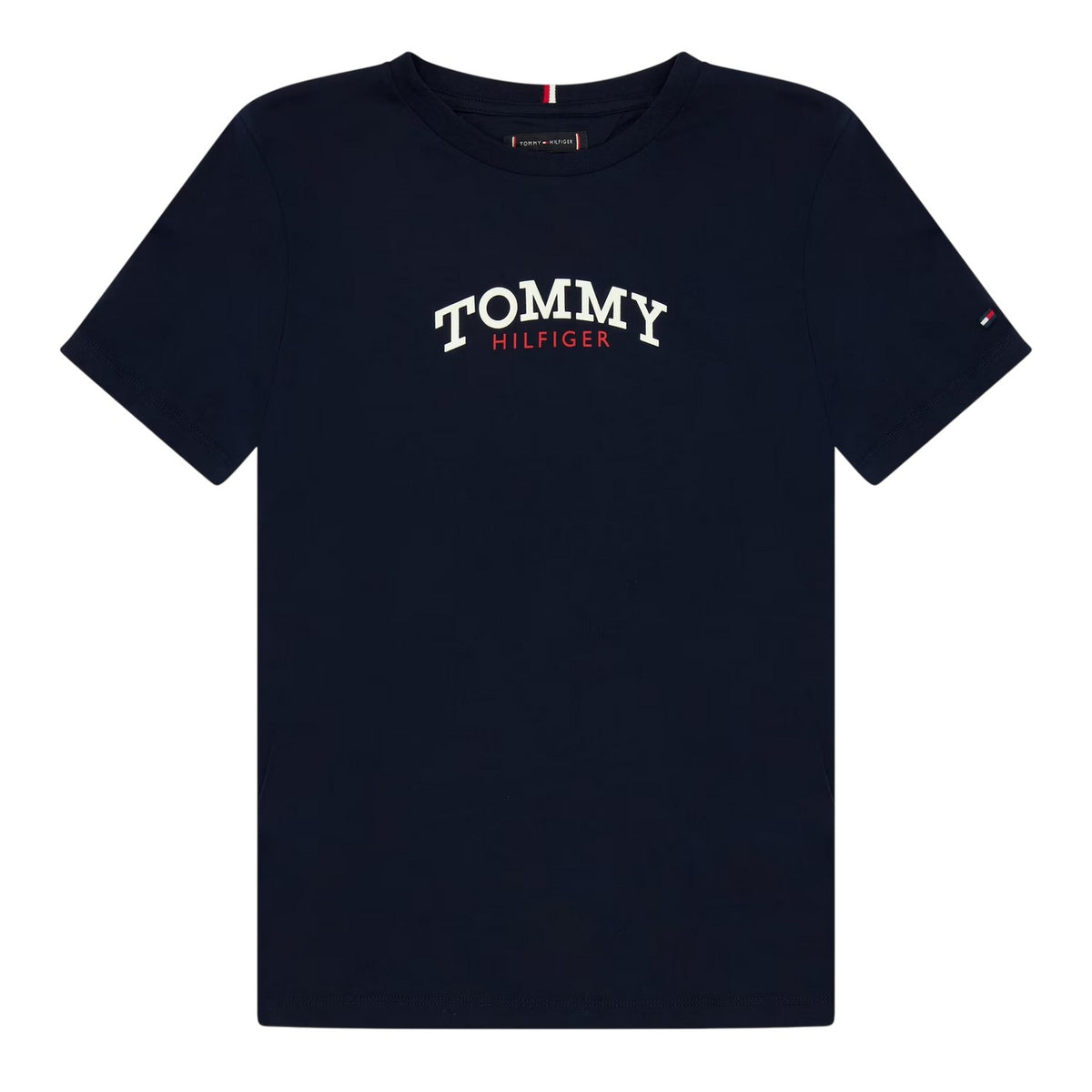Night Navy - Front - Tommy Hilfiger Childrens-Kids Mono Logo T-Shirt